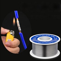납선 주석 와이어 용융 로진 코어 코일 솔더 환경 보호 저온 용접 08mm 1 개, 4.100g 08mm