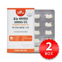 포뉴 비타민D 5000IU D3 450mg x 60정 x 2박스