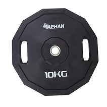 12각 우레탄 바벨 원판 TPU 경량(홀30mm) 바벨 냄새없음 벤치프레스에 사용 원판 10kg1장가격임 2.5~20kg, 20kg 1장