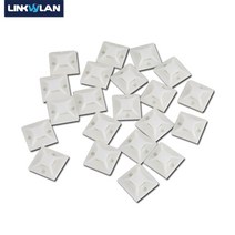 비디오테이프 변환 비디오 테이프 USB 플레이어 동영상 파일 (30개갑) 28x28mm 접착 케이블 타이 마운트 케이블 고정 시트 + 나일론 케이블 타이 + 접착, 로트당 30개