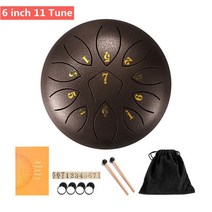 6inch Steel Tongue Drum Set Mini Hand Pan ith Drumstick Carrying Bag Percussion Musical Instruments, 17 6 inch 11 Tune