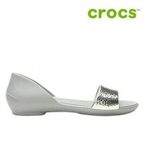 크록스 샌달 42- 204361-00N Womens Crocs Lina Embellished DOrsay Flat