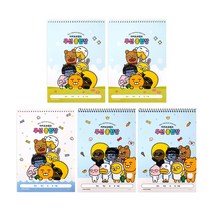 카카오프렌즈 종합장 연습장 무선종합장+당일출고, 랜덤, 5권