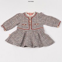 [압소바 의류] (백일돌선물) 끌로트위드OP (22겨울신상품) (24AX725410)