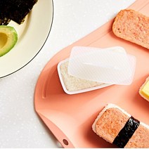 네모 사각 스시 주먹밥 초밥 하와이안 무스비 김밥틀, 소, 핑크