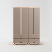바움 모던 2서랍 옷장 세트 1400 B타입 착불, 화이트