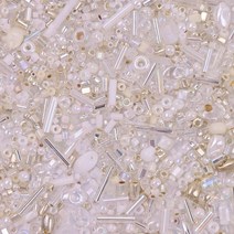 일본 미유키 오리지널 수입 유리 비즈 믹스 믹스 미유키 유리 비즈 DIY 핸드메이드 비즈, 961 실버 10g