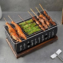 가정용 개인 그릴 화로대 꼬치 야키니꾸 혼고기 1인용 자취용 미니화로 혼술 1인가구 개인화로, 일본식 화로세트(소형