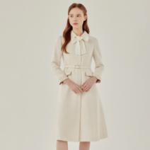 리안뉴욕 스탠카라 리본 트위드 원피스