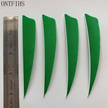 다트 룰렛판 기계 전자 50 개/몫 4 인치 오른쪽/왼쪽 날개 터키 깃털 방패 컷 양궁 DIY 사냥 슈팅 Fletches, 17 Light Green