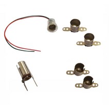 꼬마 전구 소켓 5개 과학 교구 교재용 파이롯트 램프 소켓 셀프 DIY 만들기 자재, 9S 전구소켓 (나비타입) - 5개