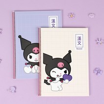 산리오 캐릭터 한문 노트 한자 공책 시나모롤 쿠로미 마이멜로디 노트, 4권