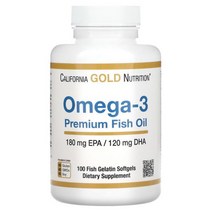 (해외) California Gold Nutrition 캘리포니아 골드 오메가3 프리미엄 피시 오일 소프트젤 100정