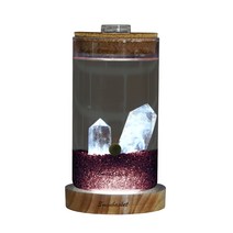 세남자바스켓 반려 무드등 국산 마리모 키우기 DIY 세트, 백수정+미니조명(흰색), 자주 자갈, 마리모(소)