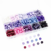 Sealing Wax Beads BITEYI Octagon Sealing Wax Beads for Wax Stamp Sealing Letter and Vintage Wedding, Purple
