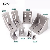 판넬 후레싱 샌드위치 부자재 샌드위치패널 유바 인테리어마감재 단열 지붕자재 5/10pcs 2028 3030 3060 4040 4080 6060 8080 알루미늄 코너 브래킷 20/, [02] 5pcs 2028