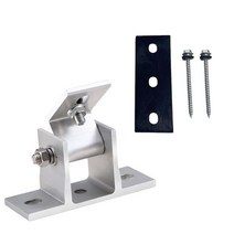 루프랙 클램프 스노우보드 거치대 차량용 가로바 솔라 패널 회전식 높이 앵글 브래킷 포함 지붕 장착 부착, 01 1pcs, 1개