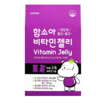 [함소아] 함소아 비타민젤리 포도맛 1개월 (2.5g x 60개 x 1통), 60정, 11개