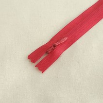 KSK 60cm 콘솔지퍼 숨은지퍼 콘실지퍼 혼솔지퍼 원피스지퍼 14색상, 빨강