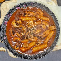 쭈꾸미가 가득한 매콤 쭈꾸미 쌀 떡볶이 500g 밀키트 캠핑 순쌀떡볶이 특대 사이즈 쭈꾸미만 300g, 2팩(1kg)