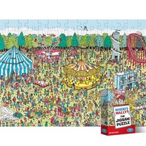 108피스 직소퍼즐 - 월리를찾아라 놀이공원 (미니), 본상품선택, 1, 본상품선택