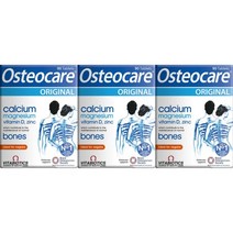 비타바이오틱스 Vitabiotics Osteocare Original 오스테오케어 오리지날 비타민 D3 칼슘 마그네슘 아연 구리 망간 셀레늄 붕소 함유 90정 3팩, x, 1개