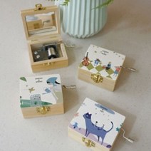 나elphm_일러스터 수동 오르골 (4 TYPE) 선반장식 선물용품 홈데코 장식용 테이블 스트 인테리어 집들이♥humpday, ♥humpday스프링