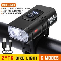 나이트 자전거 BK02 Bike Light USB Rechargeable T6 LED Bicycle Light 6 Or 7 Modes MTB Flashlight Fron, 01 BK02, 1개