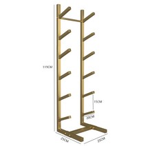 스노우보드 거치대 수납 선반 가정용 서프 잡화 스노보드 정리 기구, 골드 플로어(25x25x102CM) 6단