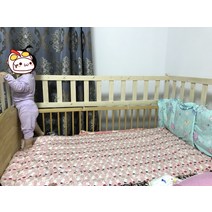가림막 침대 칸막이 노인 원목 아기침대 가드 2층침대 어린이 벙커형 신생아 아이 아동, 길이 190cm 일면, 1