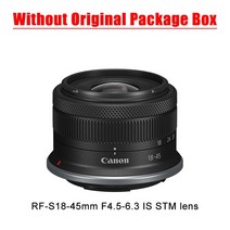캐논 렌즈 카메라 RFS 1845mm F4563 IS STM 디지털 미러리스 망원 줌 인물 동물 RP R7 R10 용, 1.No Bundle - 캐논 RF-RF-S18-45