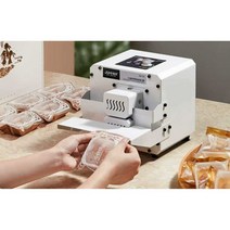 밴드 실링기 미니 탁상형 자동 포장 기계 봉합, 110V 화이트
