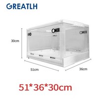 산소발생기 애완 동물 산소 케이지 분무 상자 룸 접이식 대형 Brooder 보육 새끼 고양이 인큐베이터 작은 N, 03 Size M