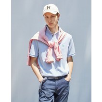 22SS [HATURE] Re-cycle 스카이블루 솔리드 카라티셔츠 HZTS2B404B1