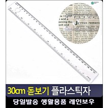 돋보기 기능 투명 30cm 플라스틱 자 디자인문구 자취소품 준비물 사무용품전문점 CM자