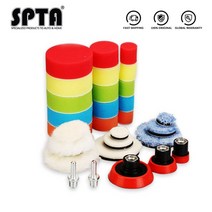 자동차광택기 차량용광택기 SPTA 미니 버핑 왁싱 스폰지 백킹 플레이트 울 휠 폴리싱 패드 자동차 폴리셔, 01 29PCS SET_02 M16 Thread