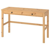 이케아 PC책상 HEMNES 헴네스 책상+서랍2 라이트브라운 120x47 cm