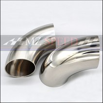 머플러튜닝 배기음튜닝 자동차머플러 51mm 60mm 63mm 76mm od 위생 맞대기 용접 90도 팔꿈치 벤드 파이프 304 스테인레스 스틸 자동차 배기 파이프 머플러 용접, 102mm