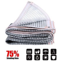 차양막 어닝 캐노피 그늘막 테라스 커버 자외선 차단 천막 파라솔 커버, 75, 2mx6m