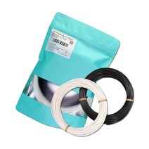 3D 프린터 필라멘트 PLA 1.75mm 미니 팩 고정밀 +/- 0.05mm FDM 프린터 또는 3D 펜용 [블랙50g+화이트50g]