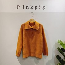 [핑크피그(대백)] [대구백화점SG] PPA21T1162_베키 단추 하이넥 니트