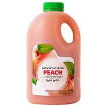 스위트컵 복숭아 농축액 1.9kg x 2개, 상세페이지 참조