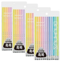 바우하우스 삼각지우개연필 파스텔 12본, 4세트