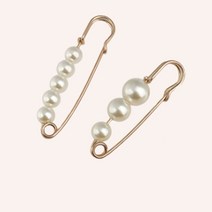 정말 이쁜 진주클립옷핀 브로치 고정핀 악세사리 배지 장식