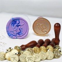 씰링왁스 필기체 알파벳 이니셜 도장 인장, A