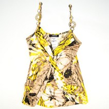 324.모르간 정품 패턴 나시티셔츠/중고/여성 S/55