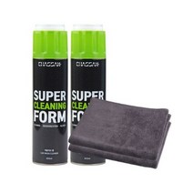 차싹 슈퍼클리닝폼 올인원패키지 세정제 655ml x 2p + 극세사 타올 2p, 2세트