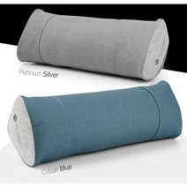 국산 알칸타라 허리 목 등쿠션 2color, 코발트 블루