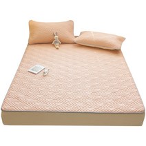 Blossom Bliss 매트리스 쿨패드 세트 퀸사이즈 여름 침구, 핑크