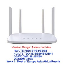 LC117 범용 언락 LTE CPE 모뎀 4G 라우터 Sim 카드 슬롯 RJ45 LAN WAN 외부 안테나 IPTV 무선 핫스팟 EU 플러그, 04 Asian Version_02 미국 플러그